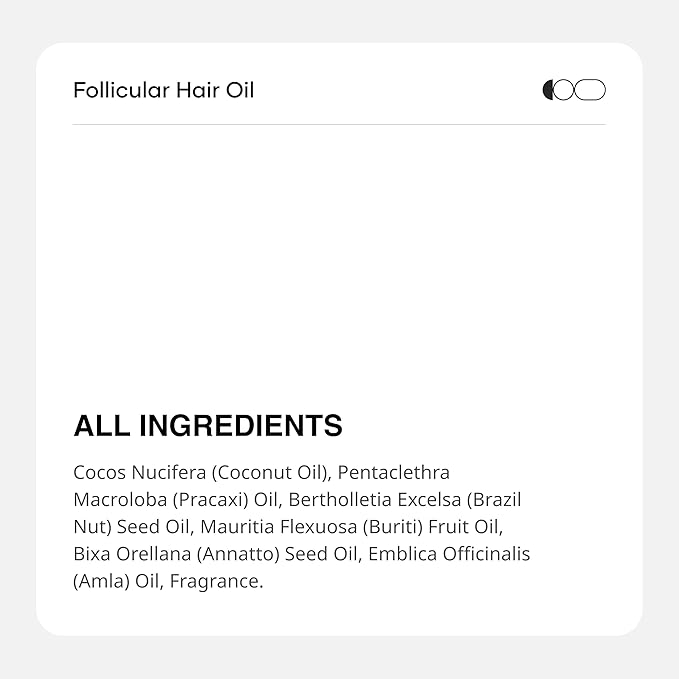 Cureskin Follicular Hair Oil | Nourishes & Strengthens with Annatto, Buriti, Brazil Nut and Coconut Oil, 3.38 Fl Oz (Pack of 1)
