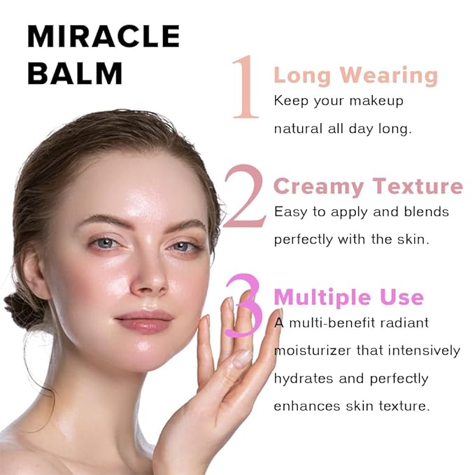 Multi Glow Balm - Hydrating, Lightweight, and Blendable Creamy Blush for Cheeks, Lips, and Eyes, Radiant Skin Finish (#4 Pink Camellia, 1Pc)