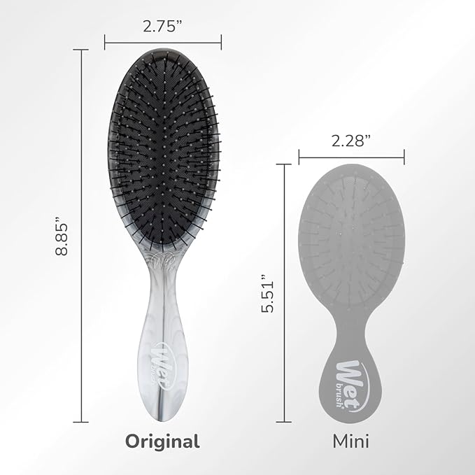 Wet Brush Original Detangler Hair Brush, Black (Watercolor Waves), Ultra-Soft IntelliFlex Bristles, Detangling Bristles Glide Through Tangles (Wet Dry & Damaged Hair), Women & Men
