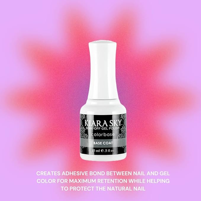 KIARA SKY Gel Polish Base Coat, Adhesive Bond 0.5 fl oz