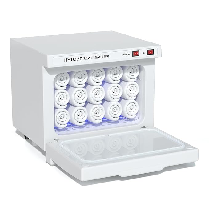 Hot Towel Warmer, 8L Towel Warmers Spa, Small Towel Warmer Professional Mini Towel Warmer Cabinet for Facial, Towel Warmer Esthetician Towel Heater for Beauty&Salon(8L-White)