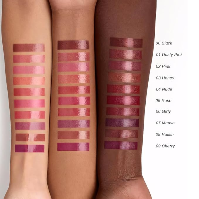 evpct 2Pcs Dusty Pink Honey Lipstick Tinted Lip Balm, Sheer Hydrating Shine Tinted Lipstick for Women, Moisturizing Lip Color, Nourishing Tinted Lip Balm Plumper Gloss Stain, Glossy Shiny Finish