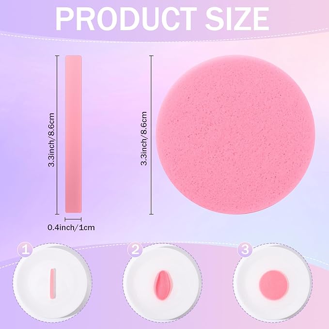 Mifoci 960 Pieces Pink Compressed Facial Sponges for Estheticians, Makeup Removal Sponge Pads for Women Spa Exfoliating Face