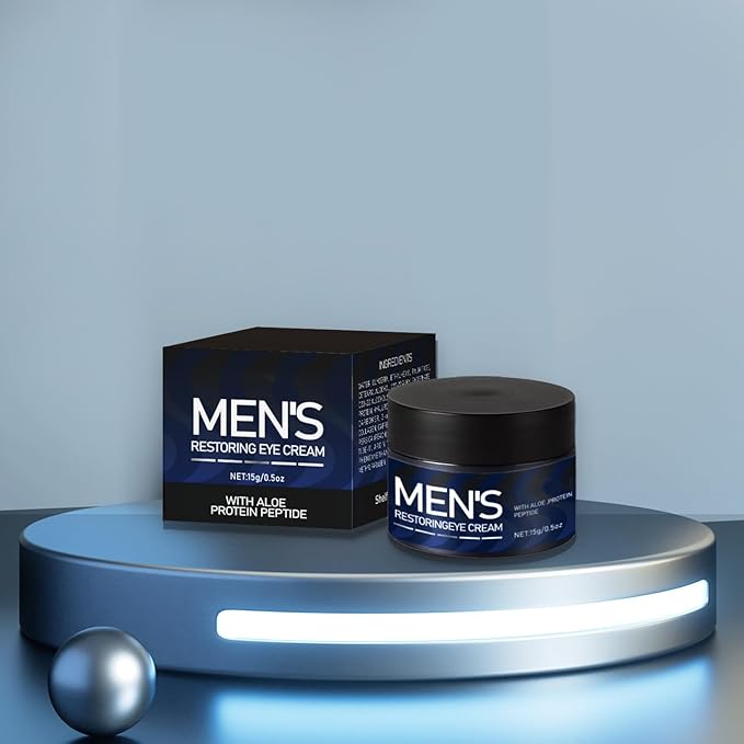 Men's Restoring Eye Cream Under Eye Cream for Dark Circles & Puffiness, Delay Aging Process of Eye Skin, Hydrating & Moisturizing, Reduces Puffiness, and Fine Lines
