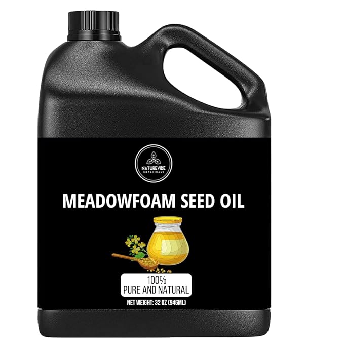 Naturevibe Botanicals Meadowfoam Oil 32 Ounces | 100% Pure and Natural | Great for Skin Care and Hair Care