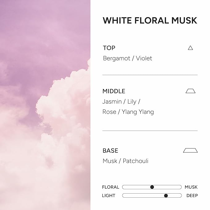 Perfumed Hair Oil & Serum 2-in-1 – Korean Essence Oil for Frizzy, Dry, Damaged Hair & Glass Hair Shine – Argan Oil & Amino Acids – Sulfate & Paraben-Free – White Floral Musk, 100ml / 3.38 fl oz