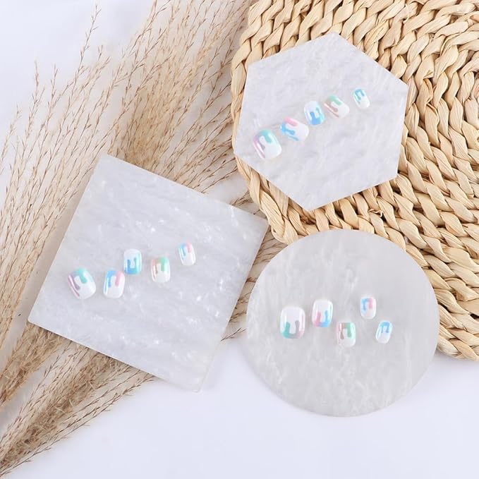 3 Pieces Resin Nail Art Palette, Nail Art
