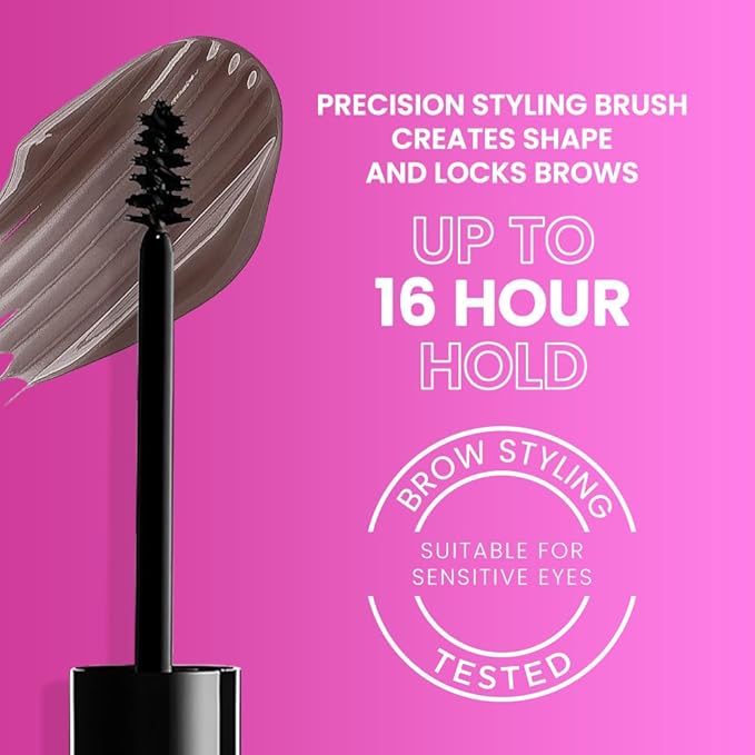 Kaely PROFESSIONAL MAKEUP Brow Glue, Tinted Eyebrow Gel, Eyebrow Mascara Waterproof, gel para cejas a prueba de agua, Eye Brow Fast Sculpt, Vegan & Cruelty-Free, 1Pcs-03 Medium Brown