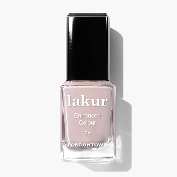LONDONTOWN lakur Nail Polish - Chip-Resistant, Non-Toxic, Conditions & Hydrates Nails | Glossy Pastel Mauve, Off The Record, .40 fl oz
