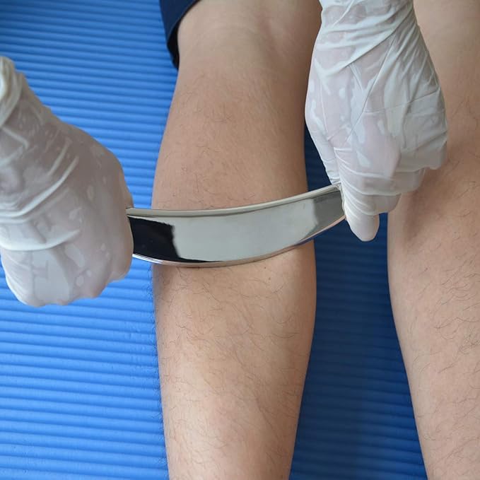 Gua sha Set, IASTM Tool Gua Sha Stainless Steel Muscle Scraper Set of 6 Picese for Soft Tissue Therapy and Reduce Arms,Legs,Back, Shoulder Muscle Pain(6B pcs)