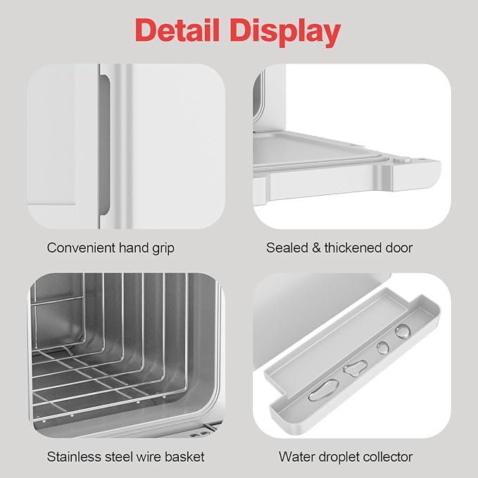 Hot Towel Warmer, 5L Towel Warmer Cabinet, Small Towel Heater with Stainless Steel Rack, Professional Towel Heating Box, Use for Spa, Beauty Salon, Barber, Massage, Gym, Home (White)