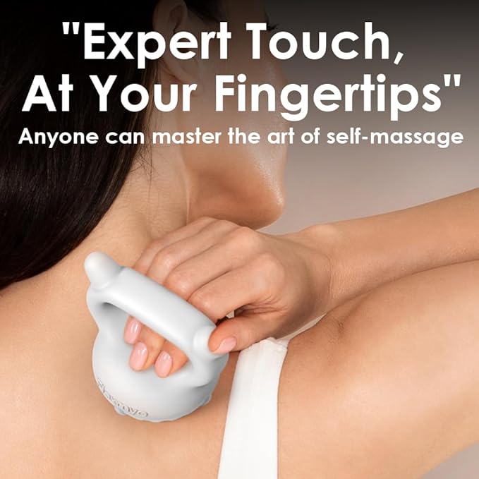 Ceramic Gua Sha Fascia Tool. K-Beauty US Patented, Face & Body Massager for Lymphatic Drainage, Cellulite, Muscle Recovery & Trigger Point Relief – Non-Toxic Clay, Durable & Easy Grip. Made in Korea