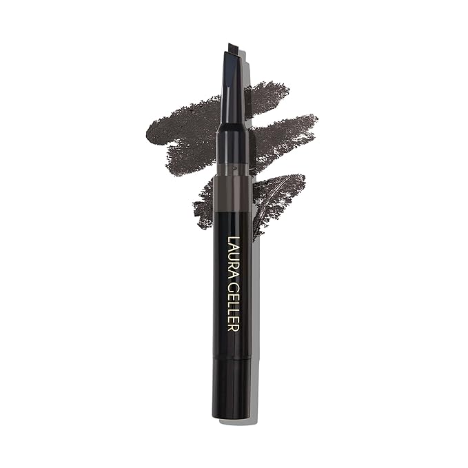 LAURA GELLER NEW YORK Sculpt-n-Stay Waterproof Brow Pencil & Gel- Soft Black