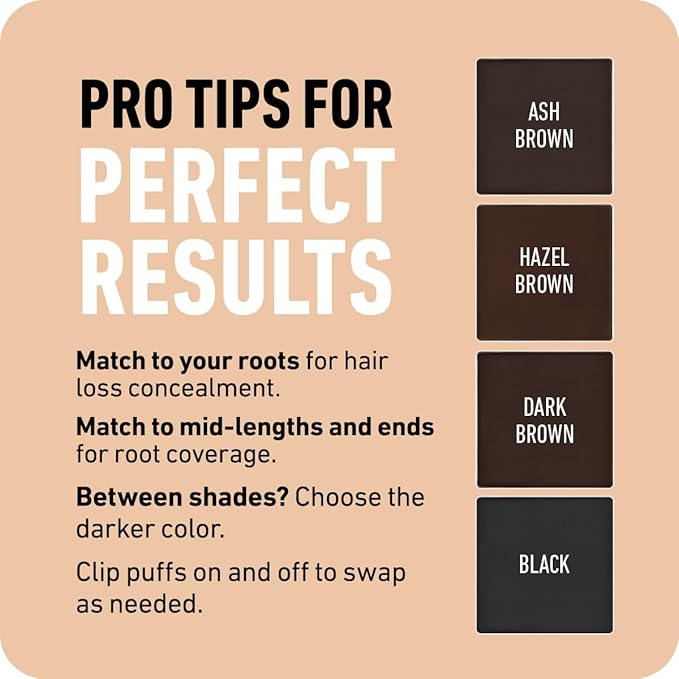 BOLDIFY Hairline Powder Color Sample Kit - Root Touch Up Hair Color for Gray Coverage - Bald Spot Concealing Hair Powder for Women & Men - 24-Hour Stain-Proof - Dark Browns + Black