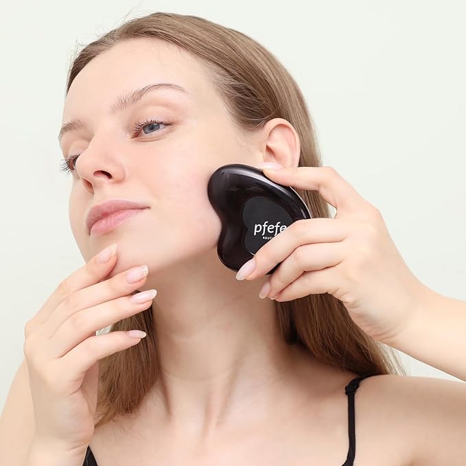 pfefe Stainless Steel Cryo Gua Sha - Gua Sha Facial Beauty Tools - Metal Skin Care Gua Sha for Body SPA Face Neck Eye