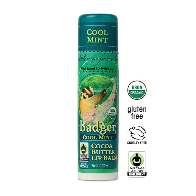 Badger - Cocoa Butter Lip Balm, oz