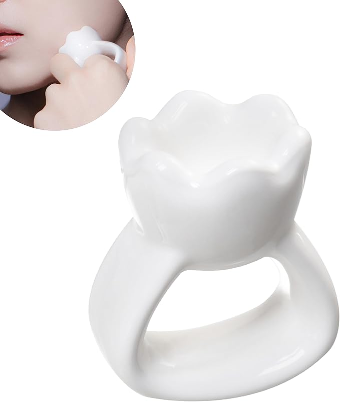 HAUA Ring Gua Sha, Premium Natural Ceramic, Face & Body Multi-Use Massager