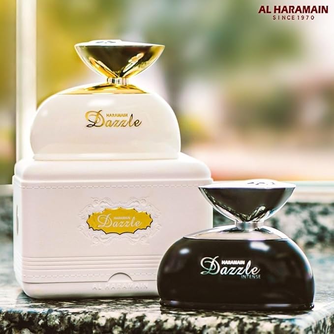 Dazzle Al Haramain Arabian Perfume for Women - Long Lasting Perfume for Women - Floral Fruity Fragrances - Eau de Parfum for Women - 3.3 oz