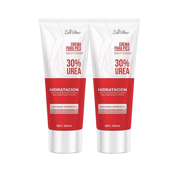 2 Pack Urea Cream 30 Percent for Feet 3.38 oz, Foot Cream and Hand Cream Maximum Strength with Hyaluronic Acid, Aloe Vera for Deep Moisturizes, Callus Remover
