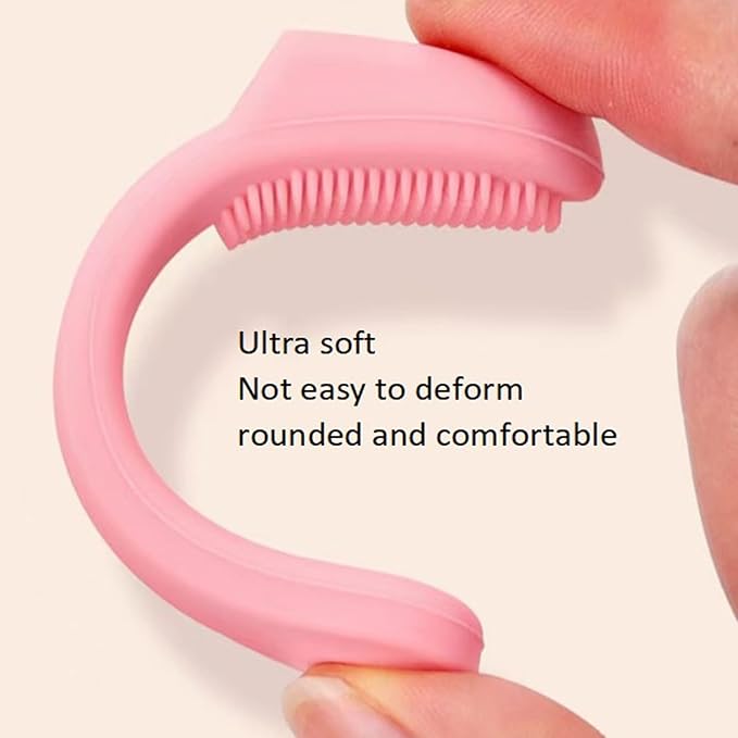 Premium Silicone Facial Cleansing Brush Combo 3pcs,Mask Applicator and Skincare Brush for Pore Cleansing，Manual Facial Cleansing for Exfoliating Face/Lip/Makeup Removal Scrubber