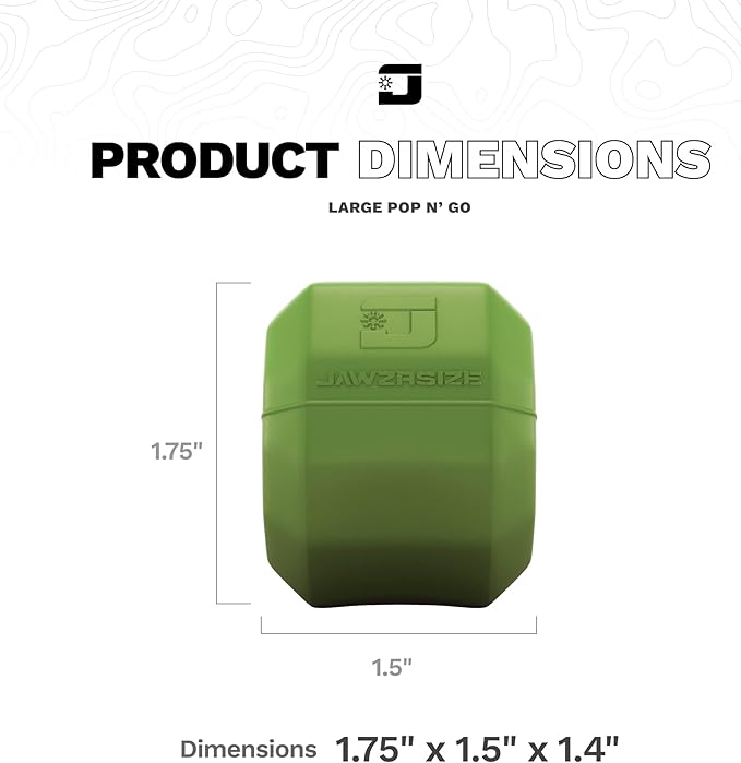 Jawzrsize Pop 'N Go Jaw, Face, and Neck Exerciser - Define Your Jawline, Slim and Tone Your Face, Look Younger and Healthier - Helps Reduce Stress and Cravings - Facial Exerciser