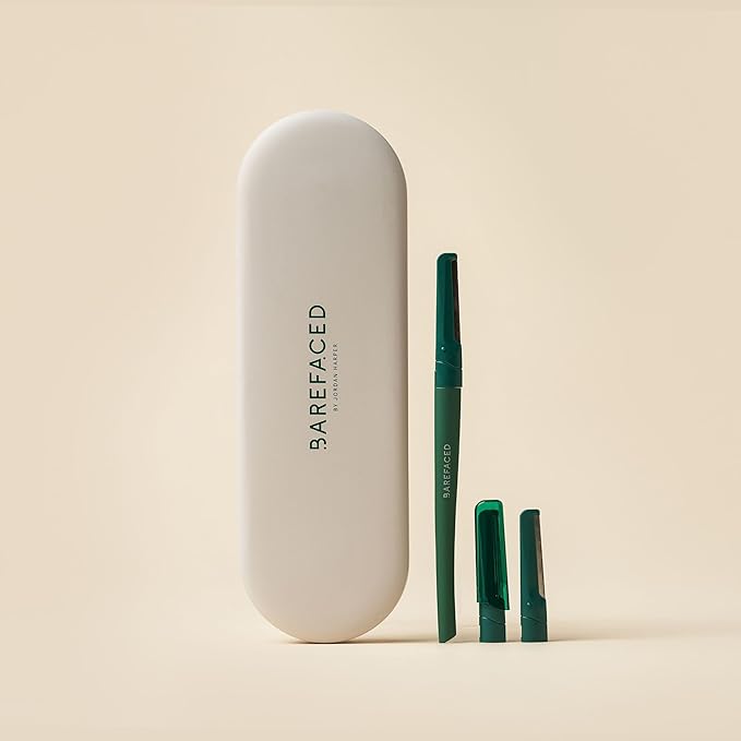 Barefaced Facial Razor – Stainless Steel Dermaplaning Tool for Women – Facial Shaving Tool Removes Peach Fuzz & Dead Skin, Improves Skincare Absorption, Brightens Skin & Smooths Makeup Application