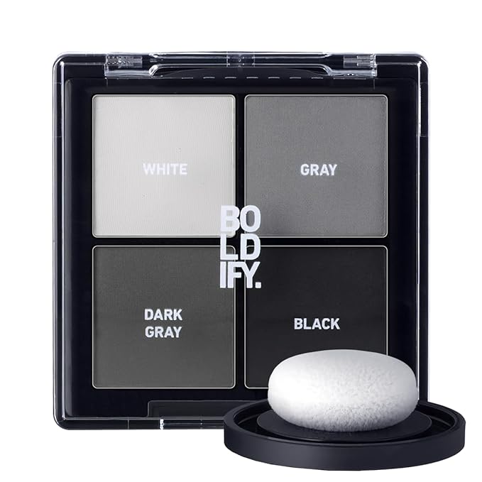 BOLDIFY Hairline Powder Color Sample Kit - Root Touch Up Hair Color for Gray Coverage - Bald Spot Concealing Hair Powder for Women & Men - 24-Hour Stain-Proof - Grays