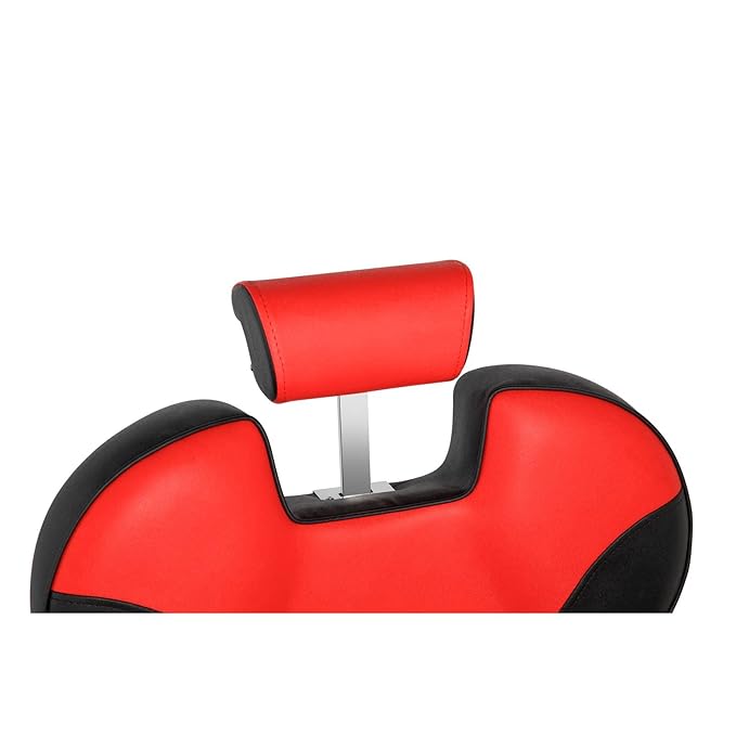 OmySalon All Purpose Hydraulic Barber Chair Heavy Duty, Recline Salon Chair for Hair Stylist Tattoo, Beauty Styling Shampoo Equipment Red & Black