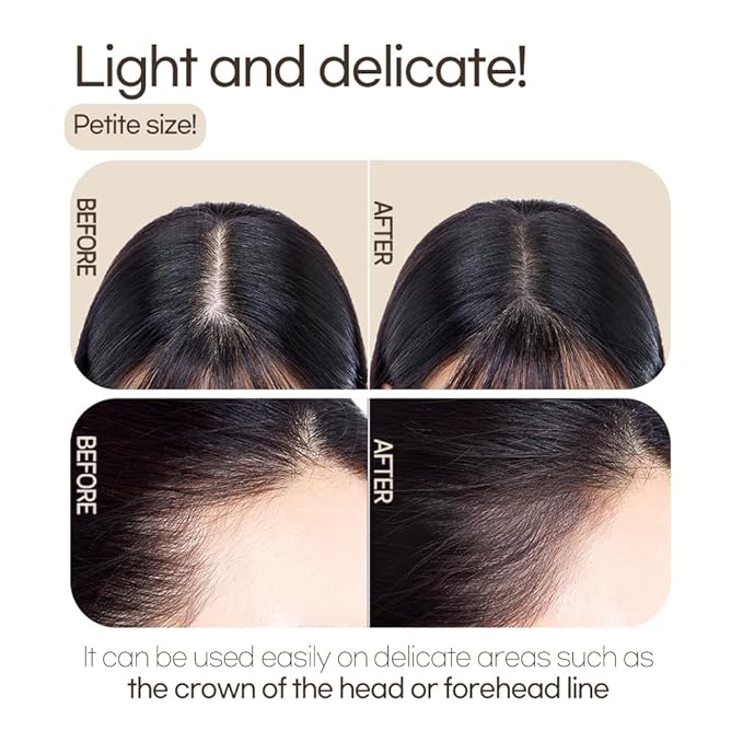 ETUDE Hair Pang Pang hair powder for men and women, Dark Brown, Waterproof, for eyebrow colors, Hairline and Thin Hair, Hairline Powder