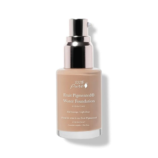 100% PURE Water Foundation Full Coverage Hydrating Makeup, Fl Oz