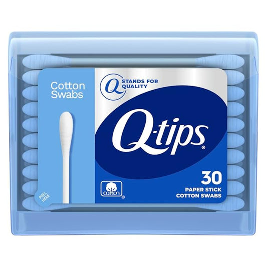 Q-tips swabs travel pack,30 count,