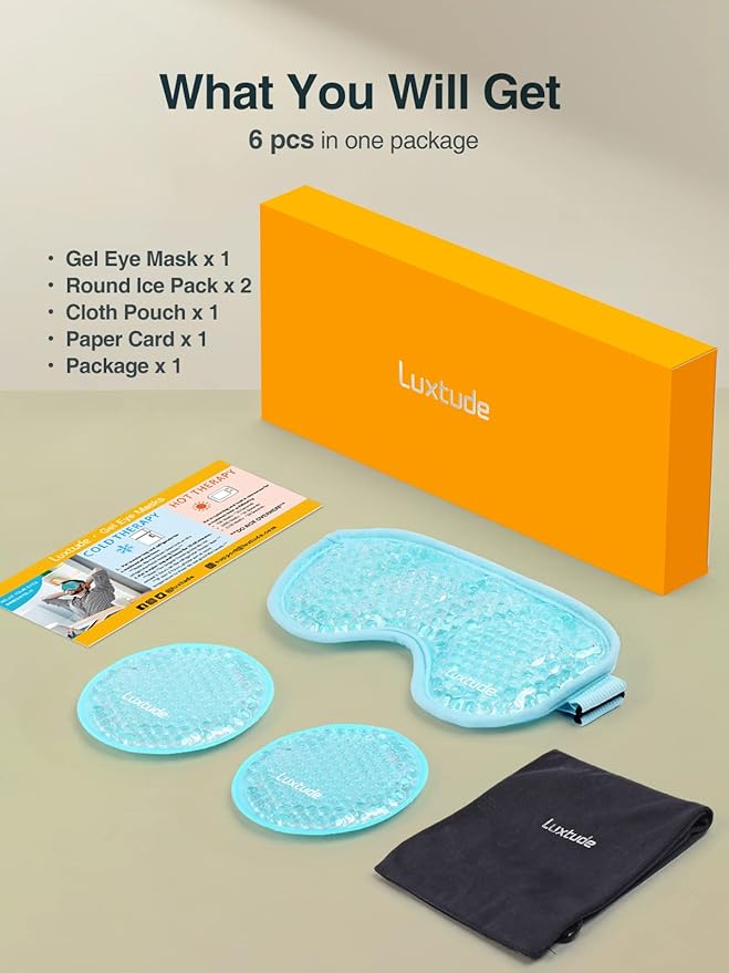 Luxtude gel eye mask cooling