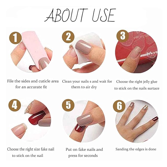 Hkanlre Pink Press on Nails Medium Bow Fake Nails Tips Full Cover Almond False Cute Nails for Women and Girls 24PCS