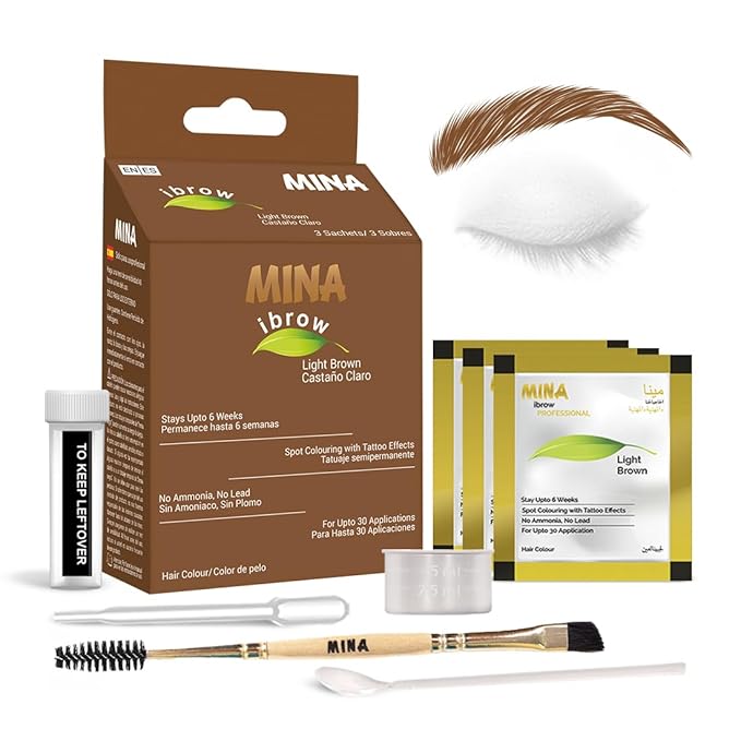 MinaiBrow Light Brown Brow Tinting