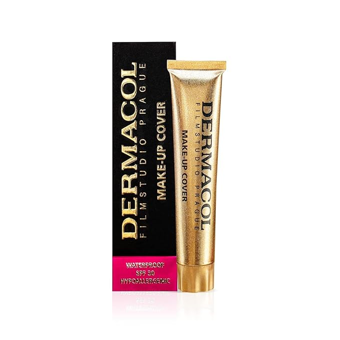 Dermacol - Full Coverage Liquid Makeup Foundation, Matte Finish, with SPF 30, Waterproof, for Oily Skin, Acne, & Under Eye Bags, Long-Lasting Makeup Products, 30g, Shade 228