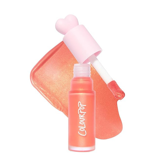 ColourPop Weightless Liquid Blush - Hydrating, Liquid Blush for Cheeks - Glowy, Pearl Finish with Hyaluronic Acid for a Healthy Glow - Designed with a Doe Foot Applicator - Perfect Peach (0.3 Fl Oz)