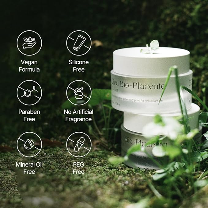 NDP Cica Cream - Gel Face Moisturizer for Sunburn Relief, lightweight Korean Moisturizer for Sensitive Skin, Centella Asiatica, Hydrating, Calming, Soothing (1.7 Fl oz / 50ml)