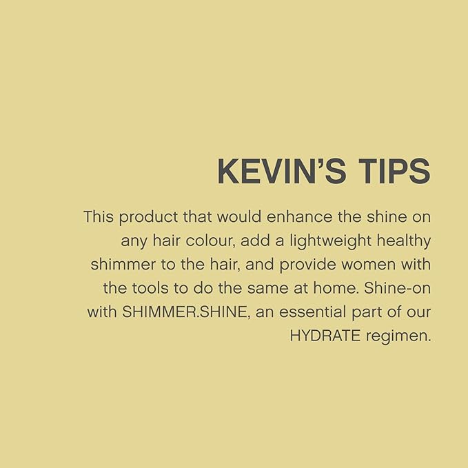 KEVIN.MURPHY SHIMMER.SHINE - Repairing Hair Mist - For All Hair Types - Dry Hair Shimmer Mist - Hair Mist with Vitamins - Sulphate-Free Hair Care - 100 mL / 3.4 fl oz