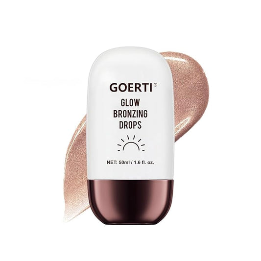 Body Shimmer Oil – Liquid Highlighter for Glowing Skin, Waterproof & Long-Lasting Body Makeup for Face, Arms, Legs & Shoulders, Bronze Illuminating Glow Lotion, 1.6 Fl Oz (01#/ Champagne, 50ml)