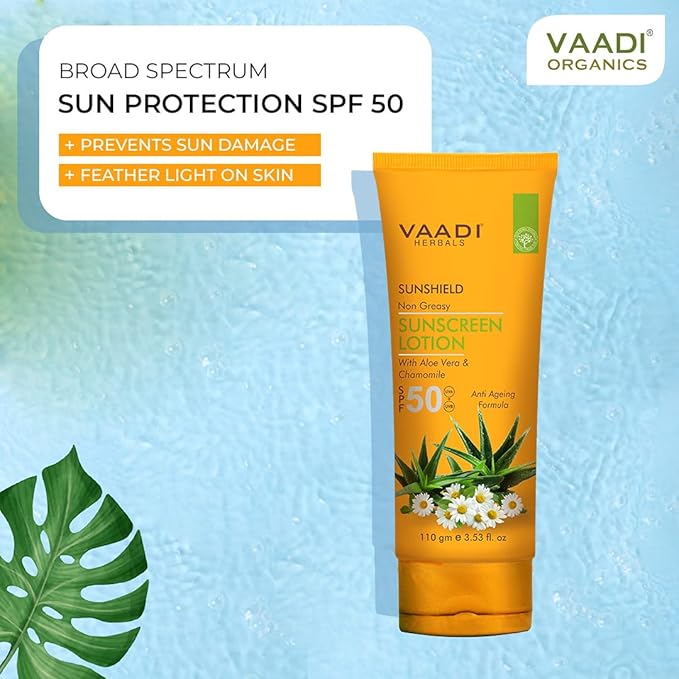 Vaadi Herbals Sunscreen Lotion SPF-50,