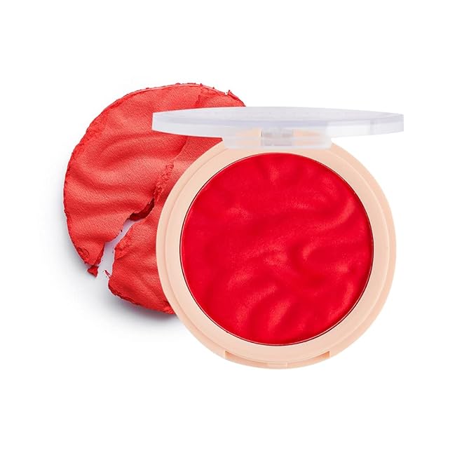 Revolution, Blusher Reloaded, Pressed Powder Face Blusher, Highly Pigmented & Long-Lasting Formula, Pop My Cherry, 0.26 oz