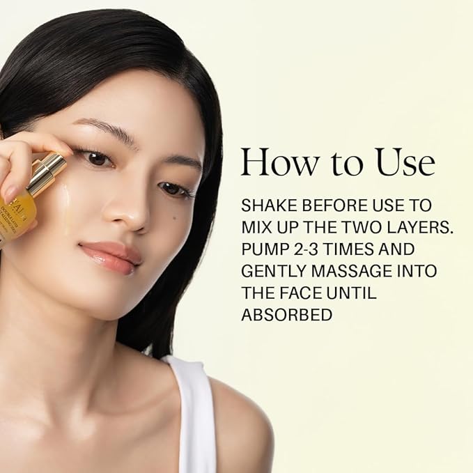 d'alba Piedmont Italian White Truffle Double Layer Revitalizing Serum (1.01 fl.oz), 100hr Hydration, Hyaluronic Acid and Centella Asiatica, Skin Firming and Tightening, Long-lasting Korean Skin Care