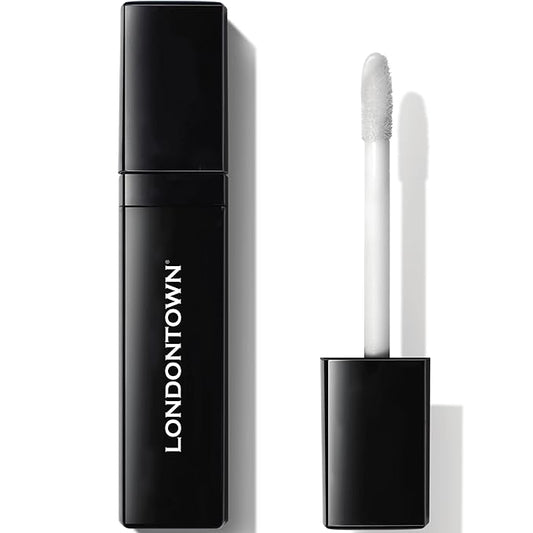 LONDONTOWN Volumizing Plumping Lip Serum Clear High Shine Hydrating Non-Sticky Lightweight Lip Booster with Peptides and Hyaluronic Acid