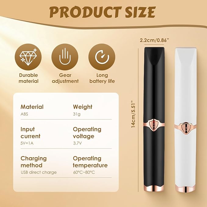 Electric Heater Eyelash Curler, Portable Rechargeable Eyelash Curler with USB, Women Eyelash Curlers for Daily Makeup, 3 Heat Modes and Smart Temperature Regulation (Black)