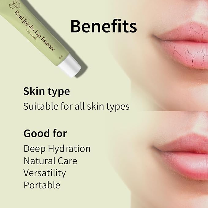 Real Jojoba Lip Essence Serum Moisturizing Travel