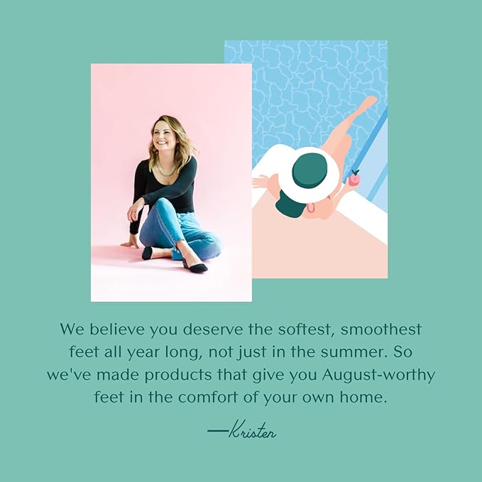 Bare August Glass Foot File Callus Remover- Heel Scraper & in Shower Foot Scrubber Dead Skin Remover - Pedicure Foot Buffer for Soft Feet