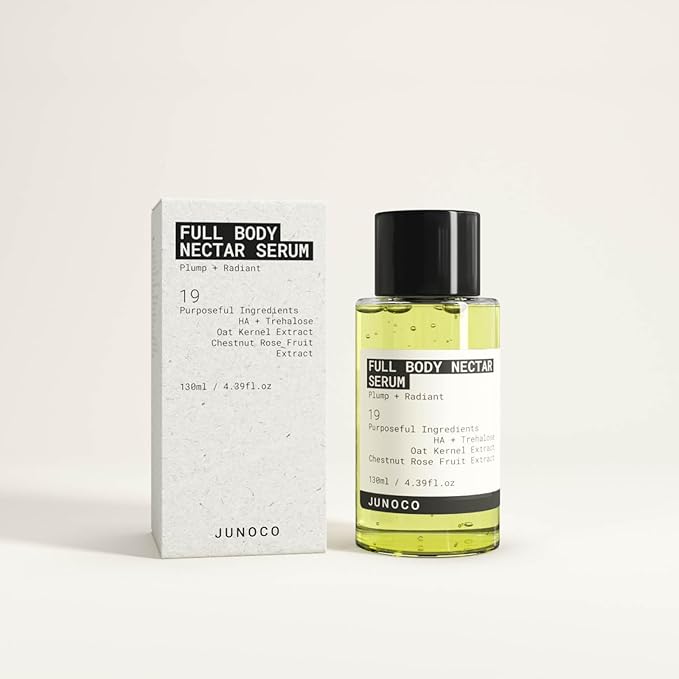 JUNO & Co. Full Body Nectar Serum, Nourishing and Moisturizing Lotion with Natural Extract, 130 ml/4.39 Fl Oz
