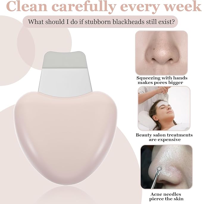 2 PCS Face Spatula Nose Scraper Blackhead Remover Scraper Stainless Steel Pore Cleaner Scrapers Facial Deep Cleansing Tool Skin Care Scrubber Tool for Women Men Birthday Gifts (Skin Color)