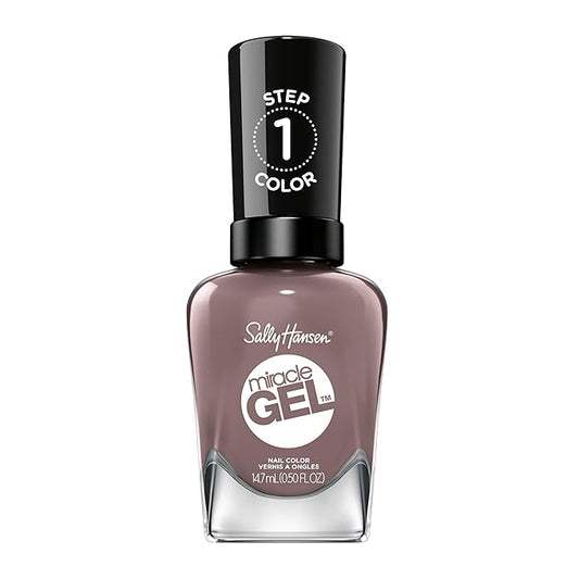 Sally Hansen Miracle Gel, To the Taupe, Long Lasting, Gel-Like Formula, No UV Lamp Needed, Opaque, Creme Taupe Nail Polish
