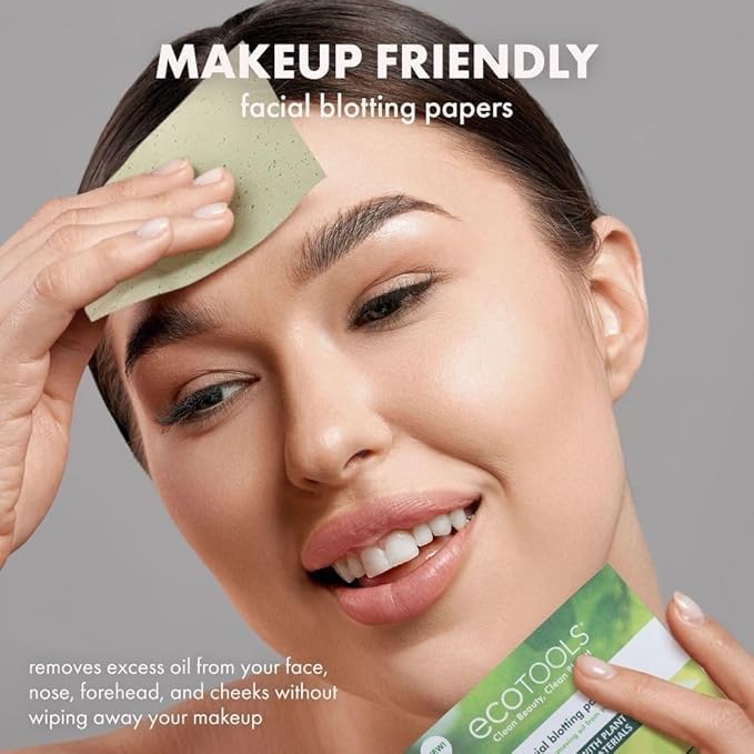 EcoTools Natural Oil Absorbing Facial Blotting Papers, Plant-Based Sheet Count